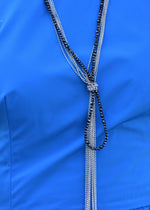 Collana In Ematite con Zirconi Ami-Ami