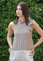Top con Collo Raso a Fiocco D.Exterior