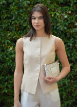 Gilet in Lino  e Viscosa Eleventy