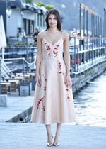 Abito in Organza di Seta con Ricami Alberta Ferretti