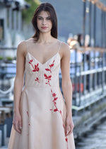 Abito in Organza di Seta con Ricami Alberta Ferretti