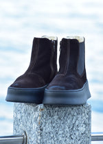 Stivaletto Scamosciato in Pelle
