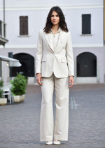 Giacca Monopetto Cashmere e Lana con Cappuccio Eleventy