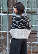 Stola Emporio Armani con  Logo Jacquard e Frange