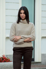 Pull Collo Alto Paillettes Arovescio