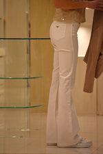 Jeans Bianco Flare Emporio Armani