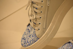 Sneaker in Pelle e Glitter Joann