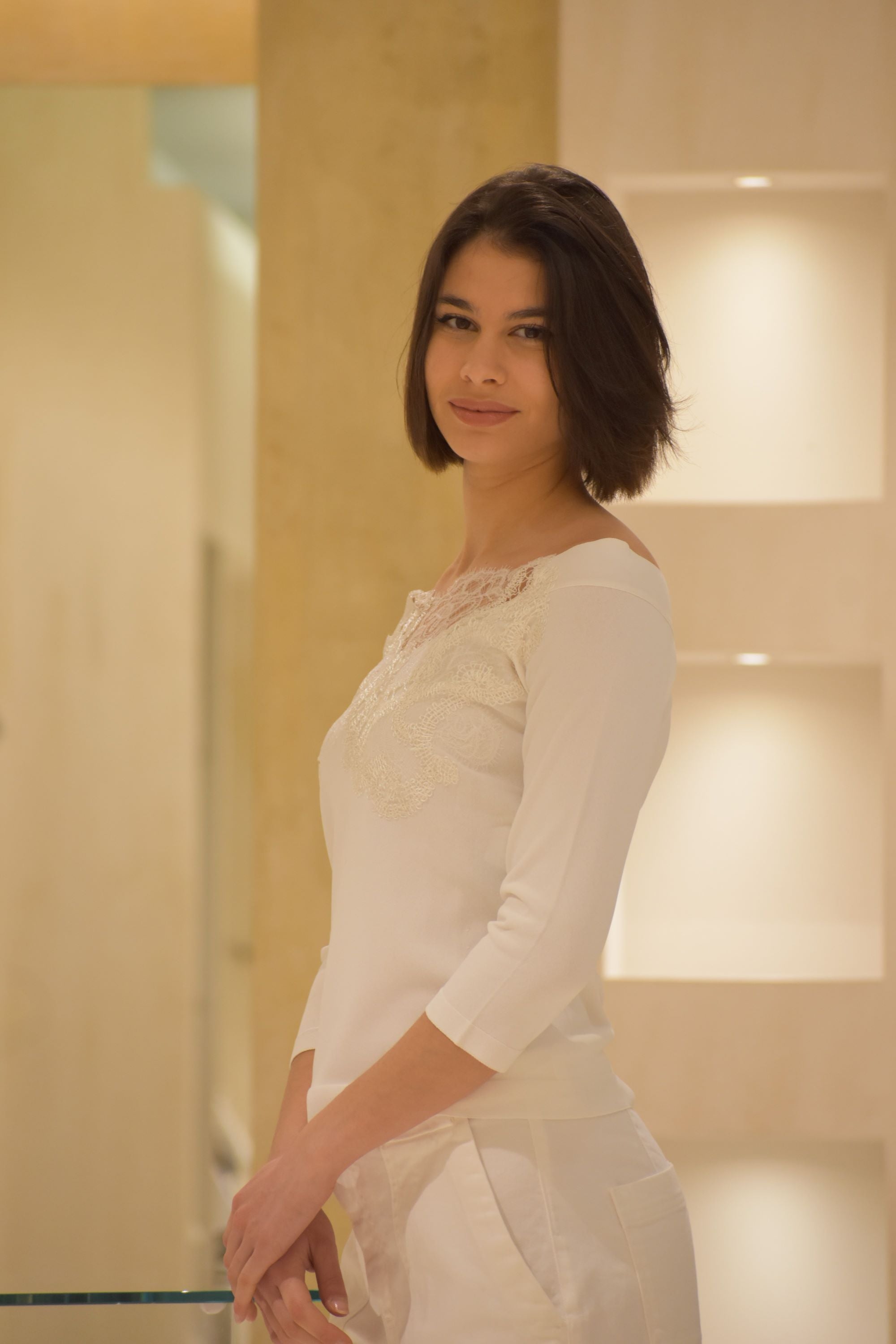 Maglia con Pizzo D.Exterior