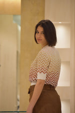 Girocollo Mezza Manica   Chevron Dégradé Missoni