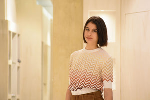 Girocollo Mezza Manica   Chevron Dégradé Missoni