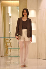 Blazer Monopetto in Crepe De Chine Stretch Peserico
