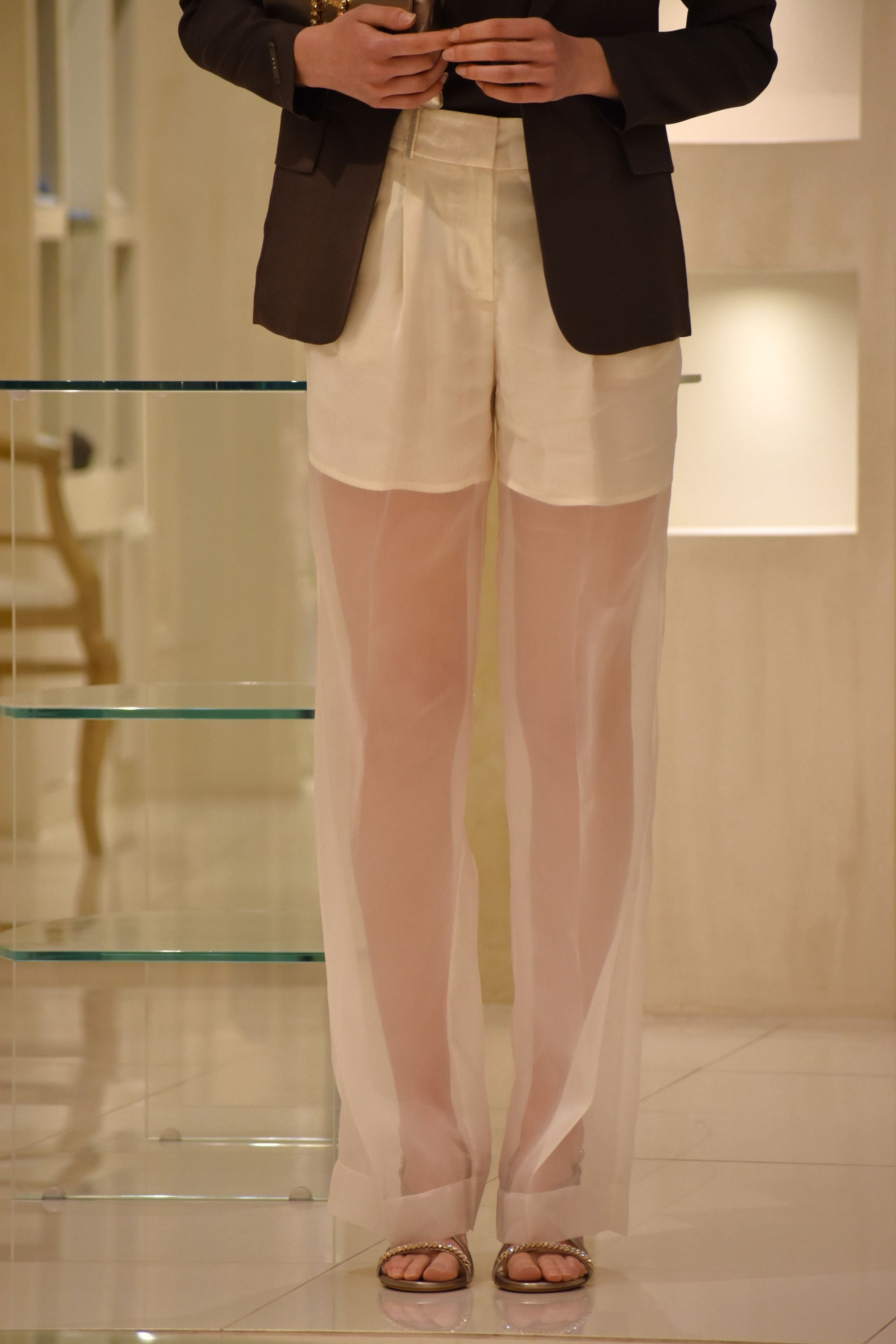 Pantalone In Organza di Seta Peserico
