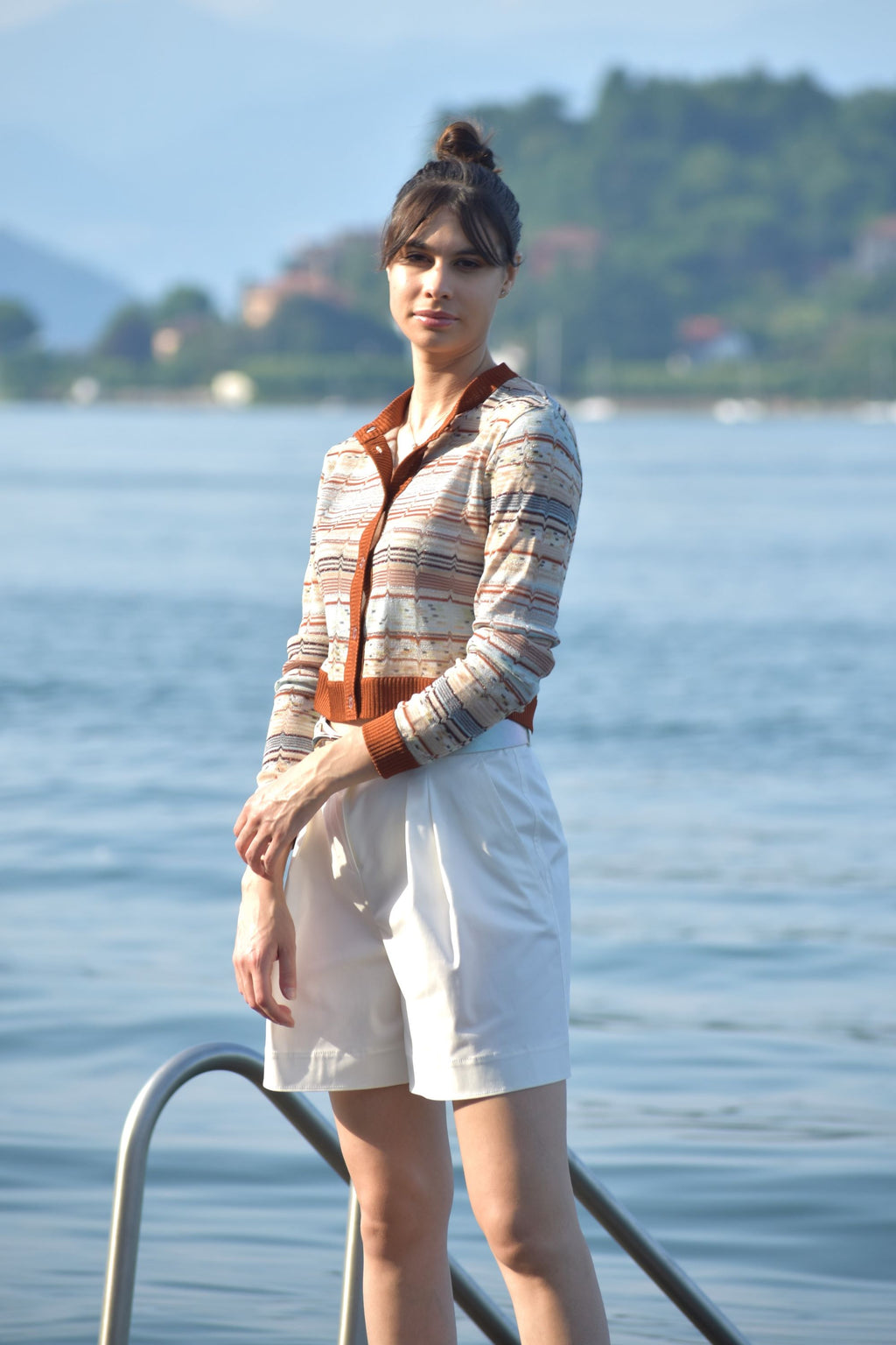 Cardigan Crop Girocollo  Missoni