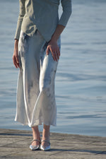 Gonna in Raso Fantasia Floreale Alberta Ferretti