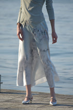 Gonna in Raso Fantasia Floreale Alberta Ferretti