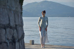 Gonna in Raso Fantasia Floreale Alberta Ferretti