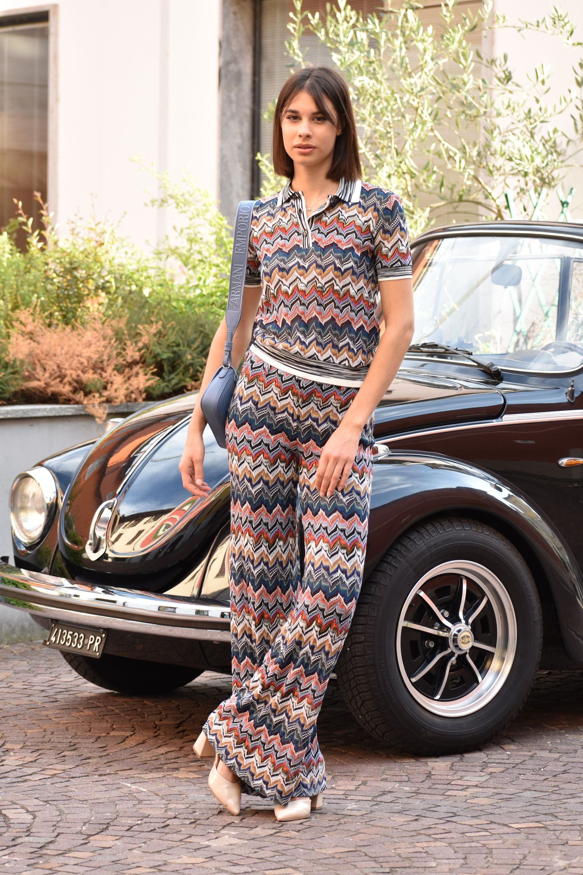 Pantalone Multicolor Palazzo in Pizzo Missoni