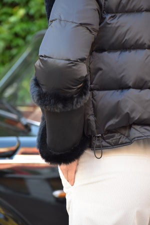 Piumino a Bomber con Eco Montone Violanti