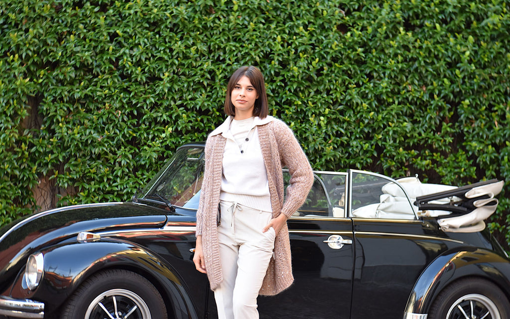 Cardigan in Mohair e Seta Eleventy
