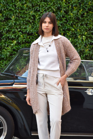 Cardigan in Mohair e Seta Eleventy