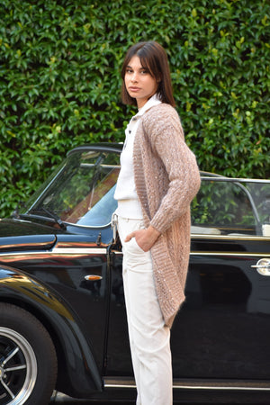 Cardigan in Mohair e Seta Eleventy