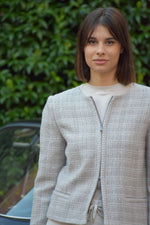 Giacca Tweed Paillettes Emporio Armani