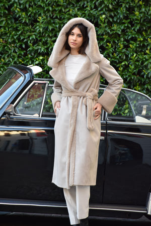 Cappotto Reversibile  in Eco Montone My Skin