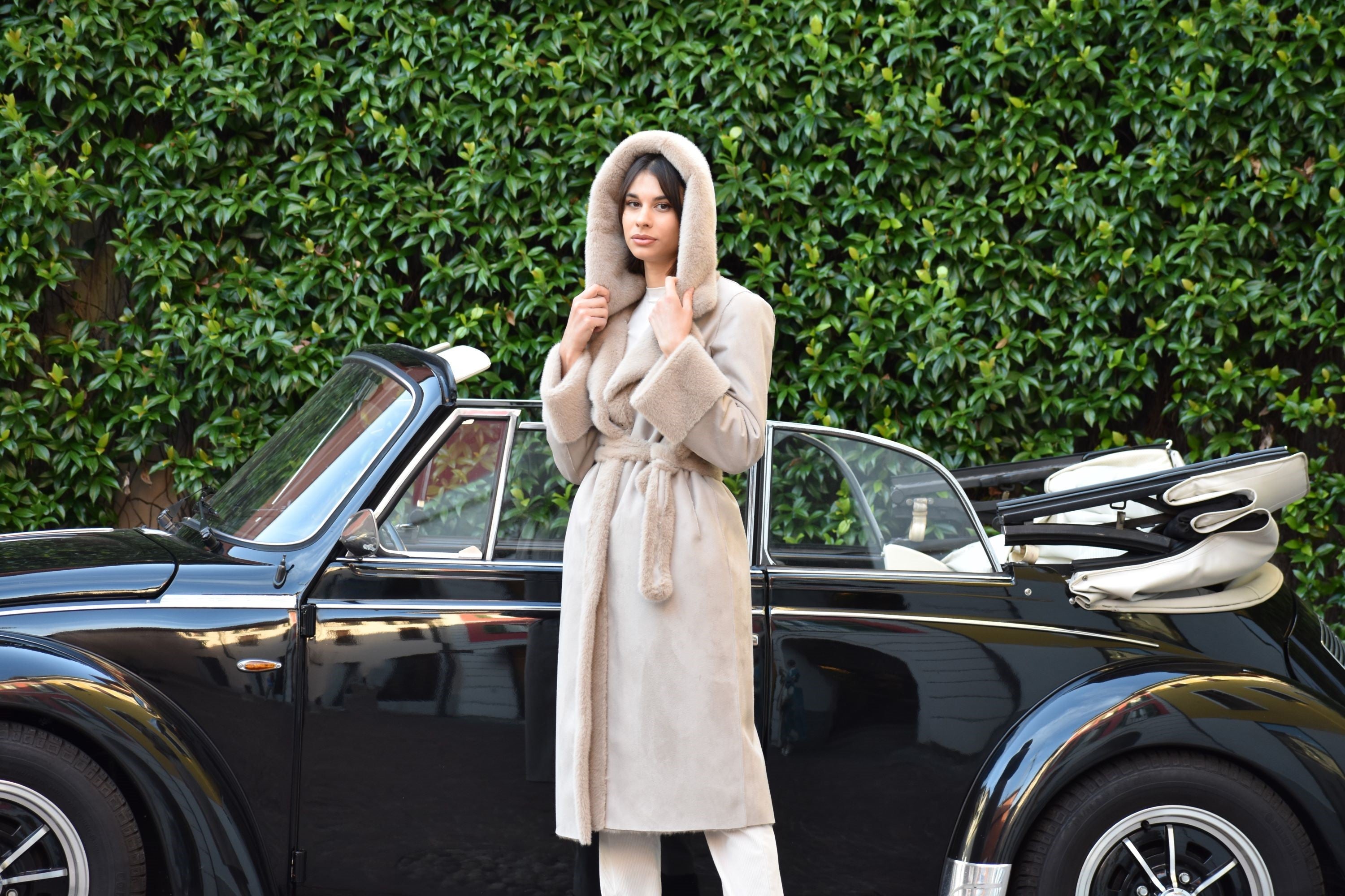 Cappotto Reversibile  in Eco Montone My Skin