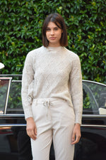 Pull Girocollo Alpaca e Lana D.Exterior