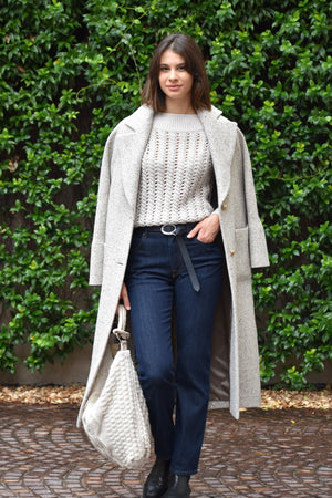 Cappotto  con Micro Paillettes Pratolivo
