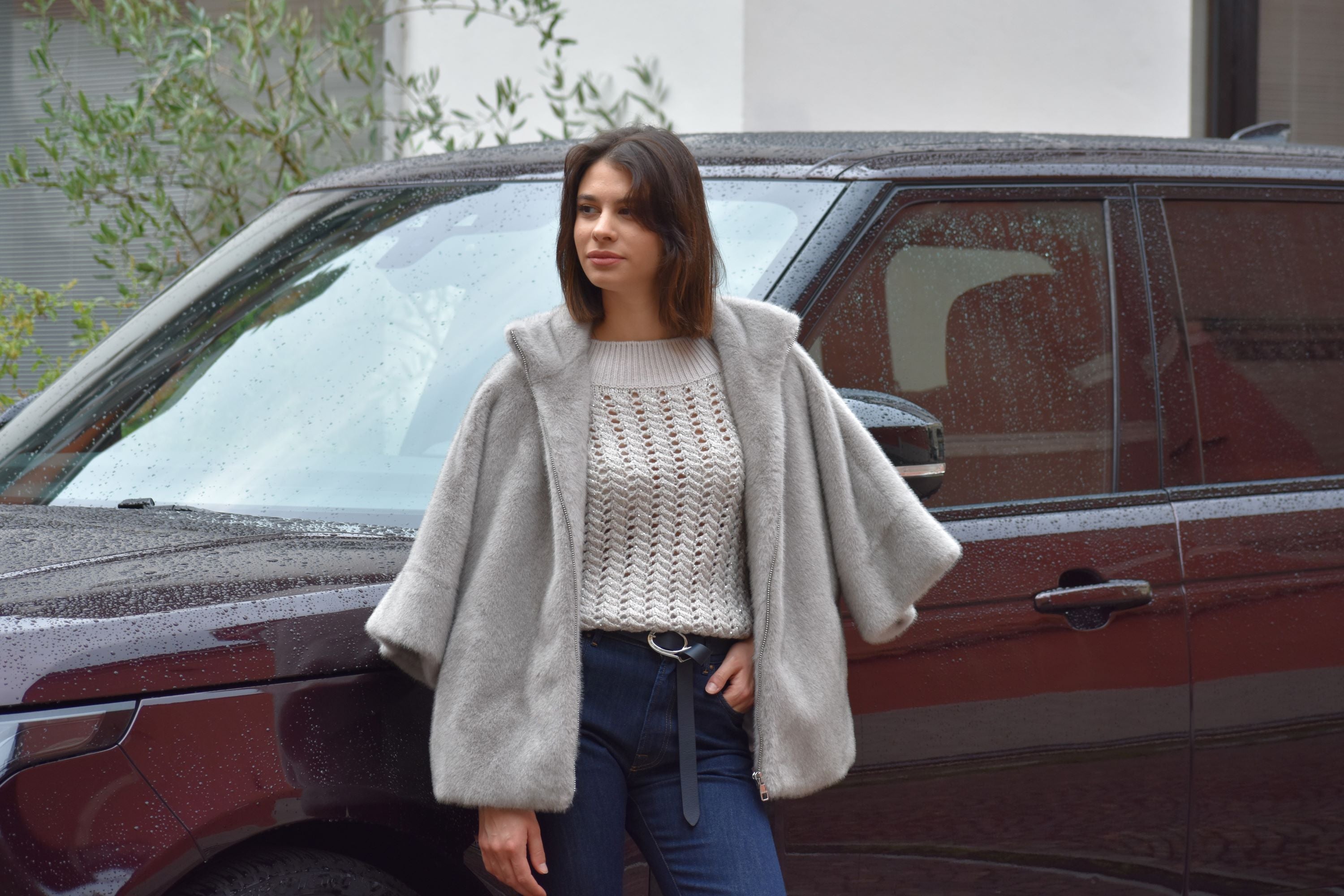 Cappa in Eco Pelliccia Helmur