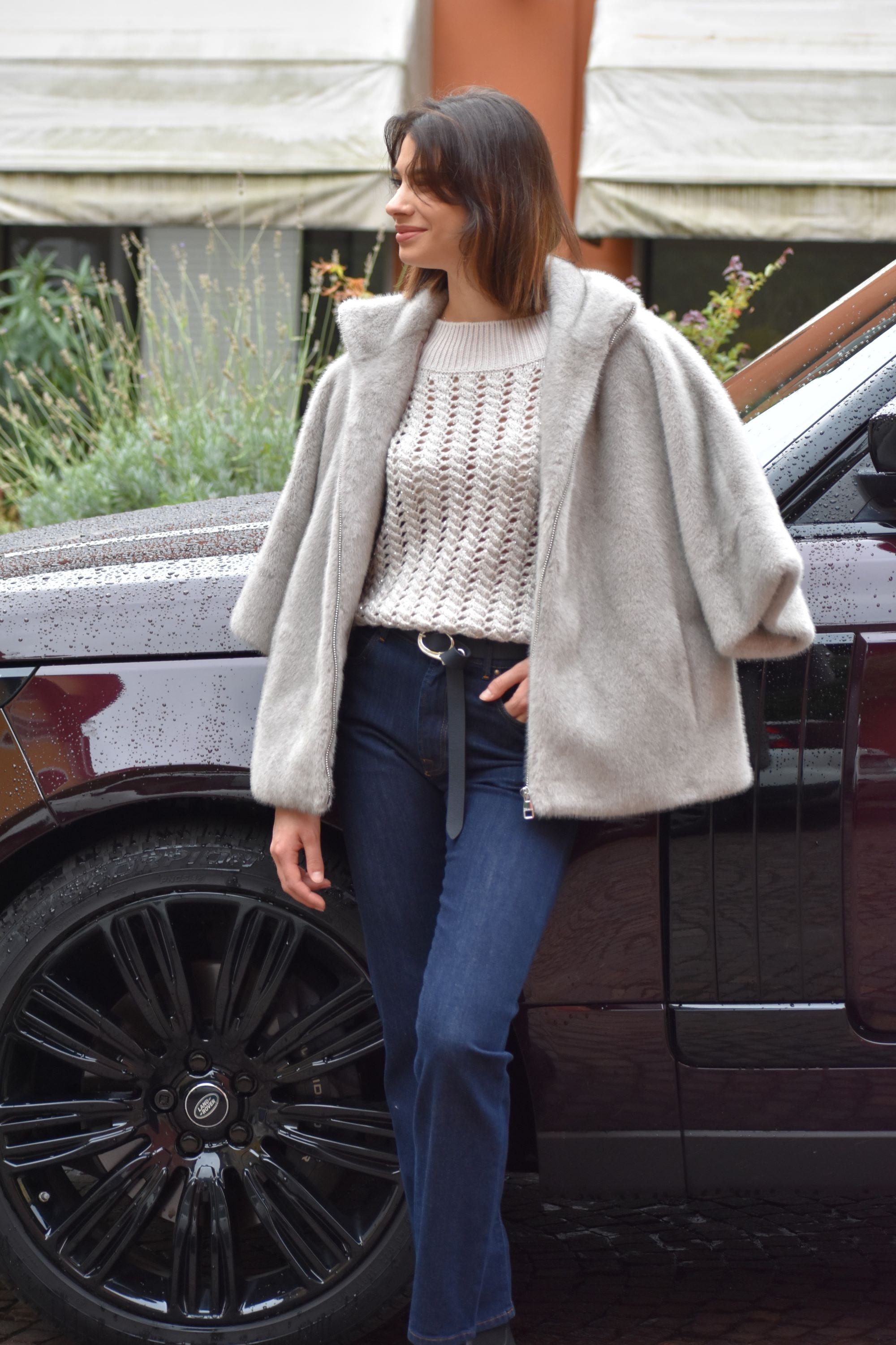 Cappa in Eco Pelliccia Helmur