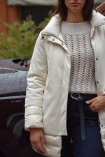 Cappotto in Piuma D'Oca e Tessuto Helmur