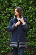 Cappotto in Piuma D'Oca e Tessuto Helmur