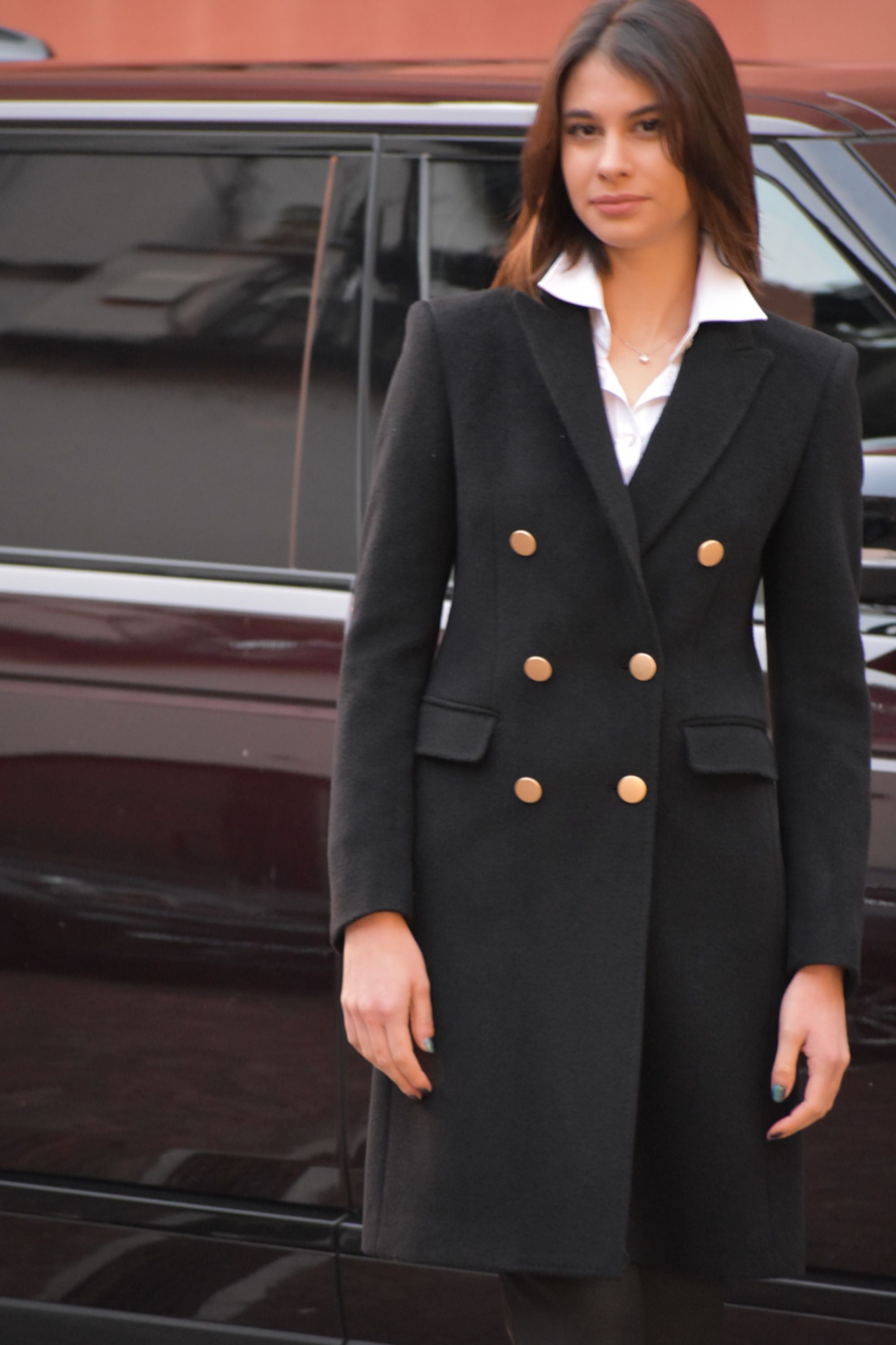 Cappotto Mohair e Lana Doppio Petto Tagliatore