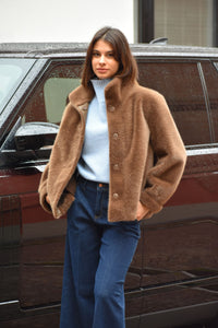 Bomber in Eco Pelliccia Reversibile My Skin