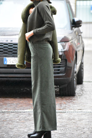 Pantalone a Farfalla in Velluto Cigala's