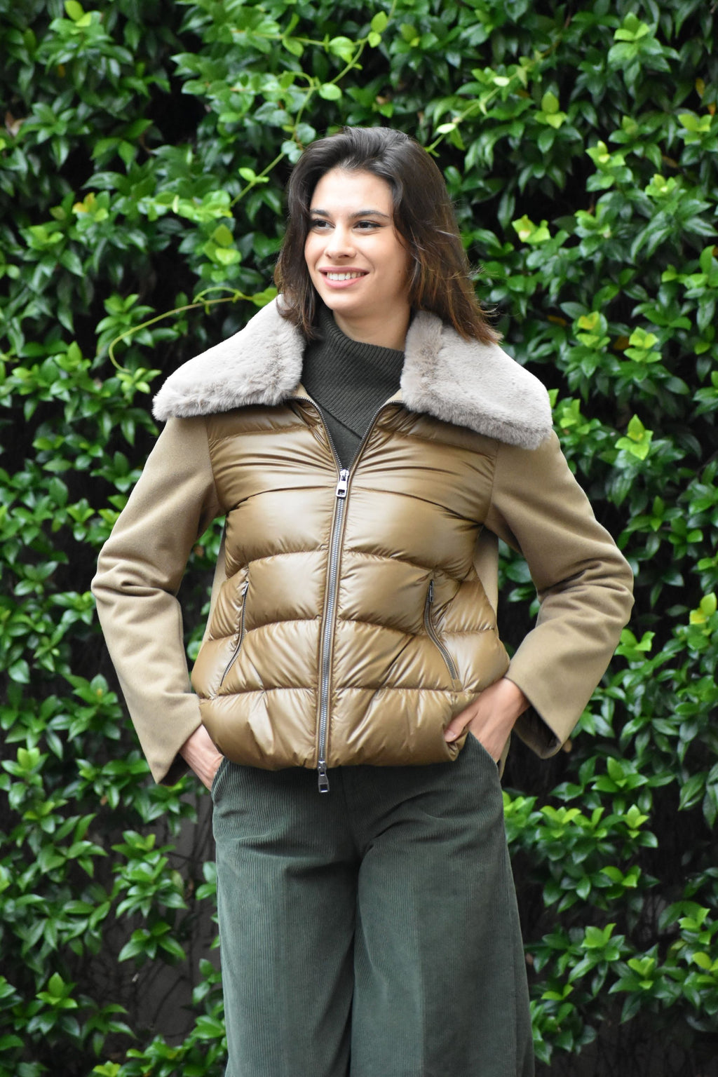 Caban con Piumino D'Oca Helmur