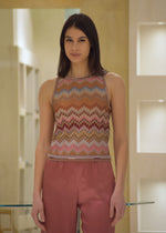 Top Chevron Motivo Snake Missoni