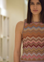 Top Chevron Motivo Snake Missoni