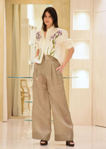 Pantalone in Tripla Organza di Seta Alberta Ferretti