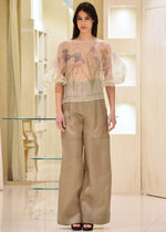 Pantalone in Tripla Organza di Seta Alberta Ferretti