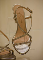 Sandalo in Pelle Platino Roberto Festa