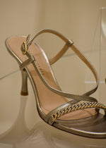 Sandalo in Pelle Platino Roberto Festa