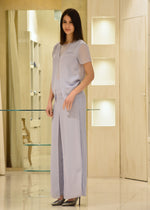 Blusa Effetto Due Pezzi in Tecno Georgette Emporio Armani