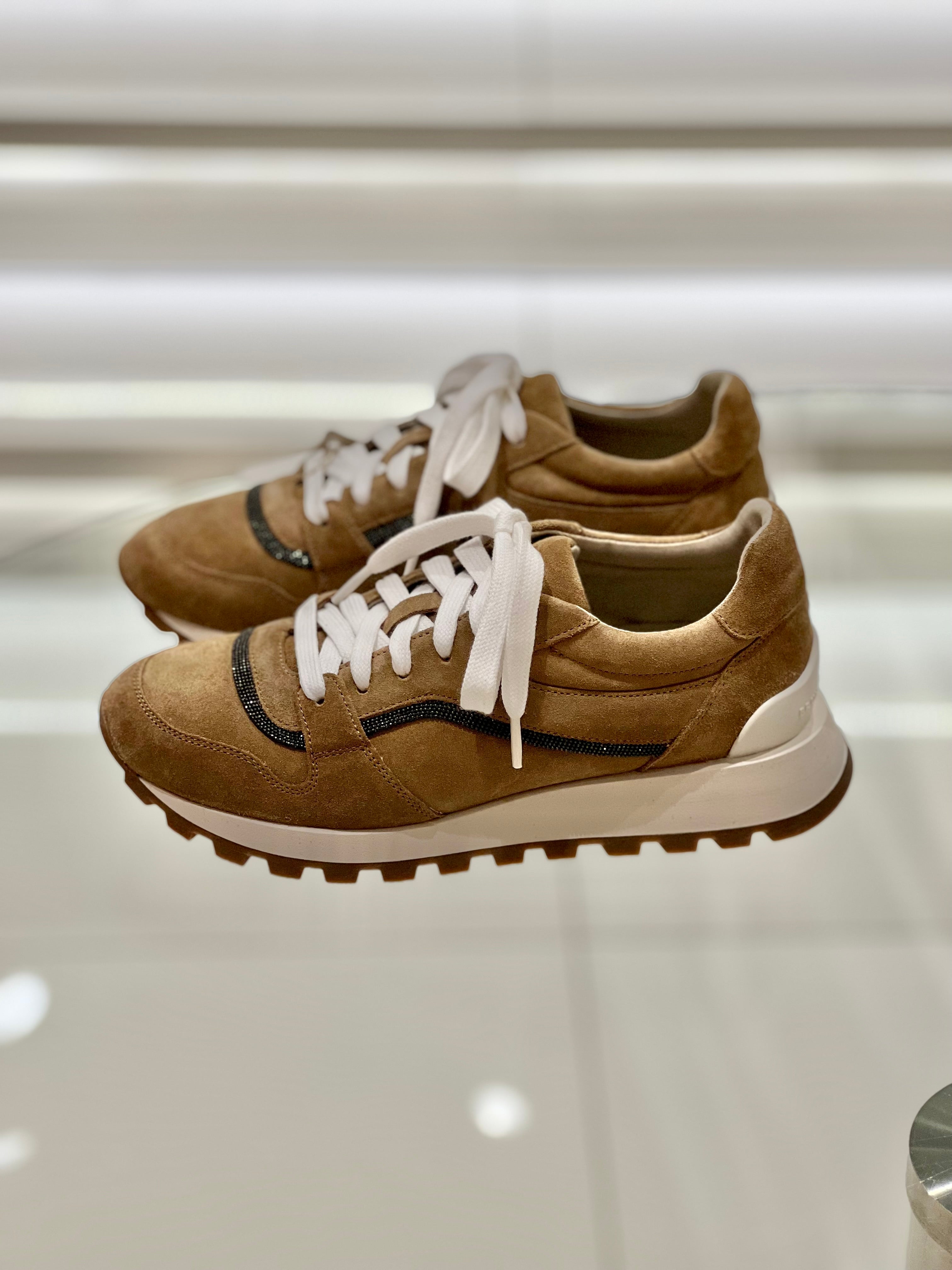 Sneaker in Camoscio Brunello Cucinelli