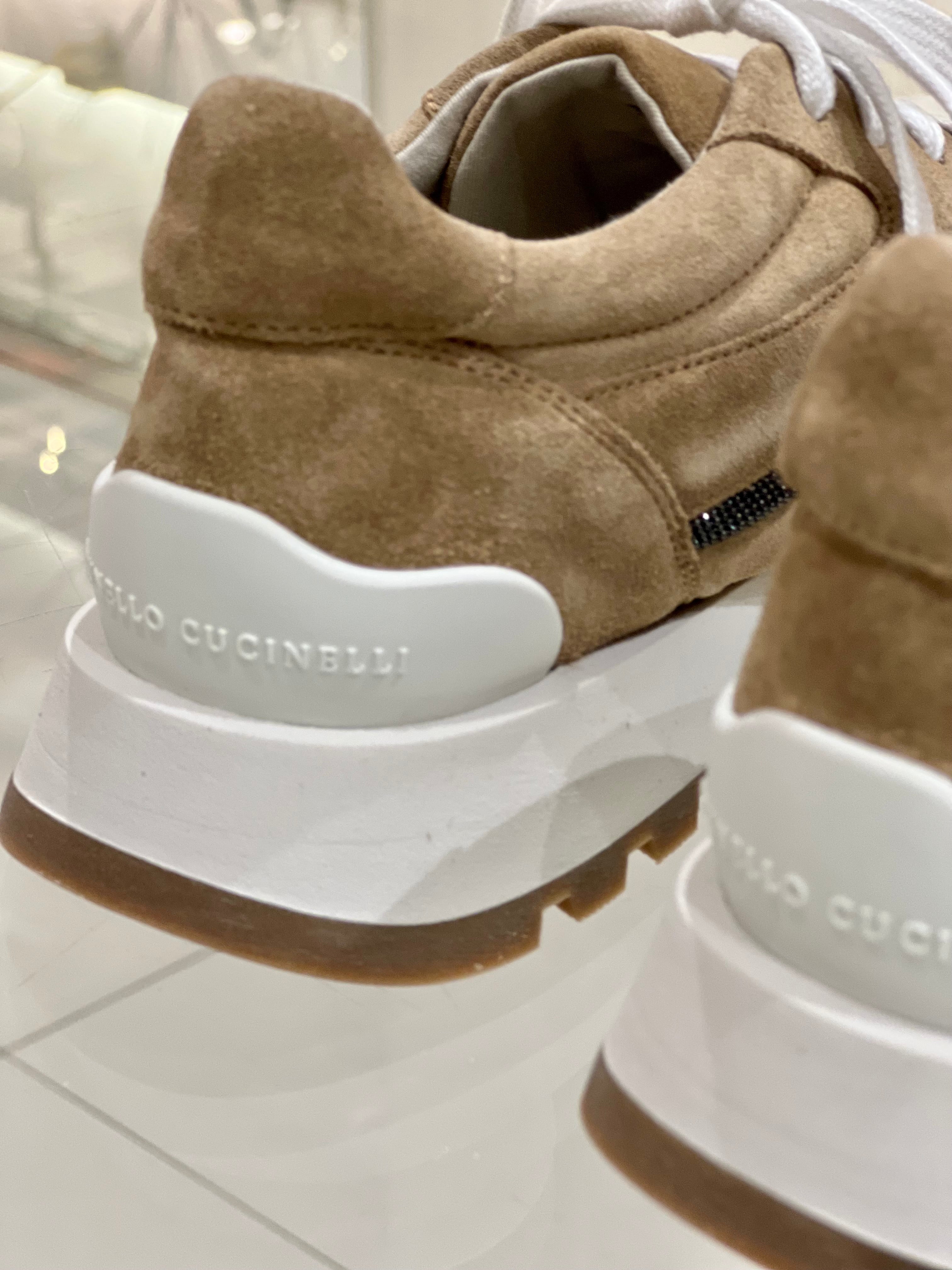 Sneaker in Camoscio Brunello Cucinelli