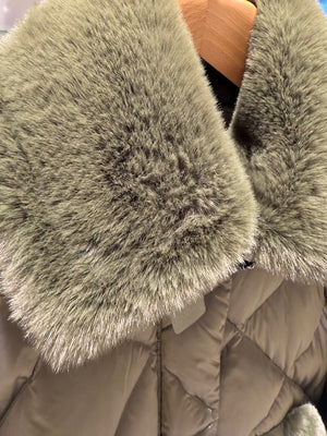 Bomber in Piuma ed Eco Montone Violanti