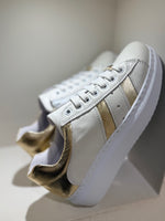 Sneaker in Pelle Platino Joann