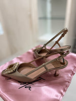 Slingback in Pelle Gold Roberto Festa